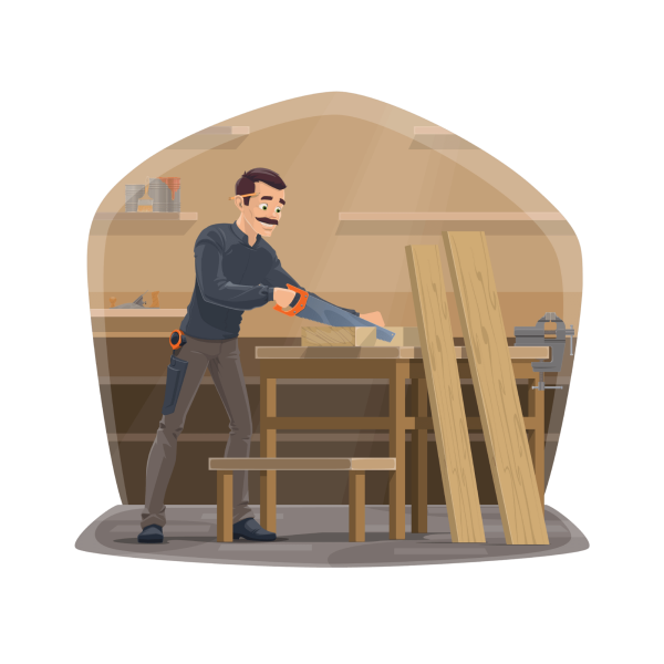 illustration menuisier à languidic