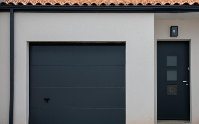 pose porte de garage et porte d'entrée dans le morbihan